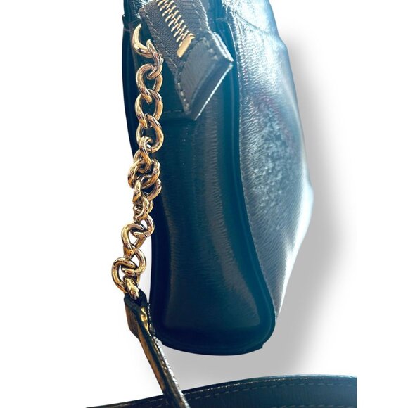 KATE SPADE NEW YORK Beacon Court Jeanne Satchel Bag Gray Patent Leather - Picture 9 of 14